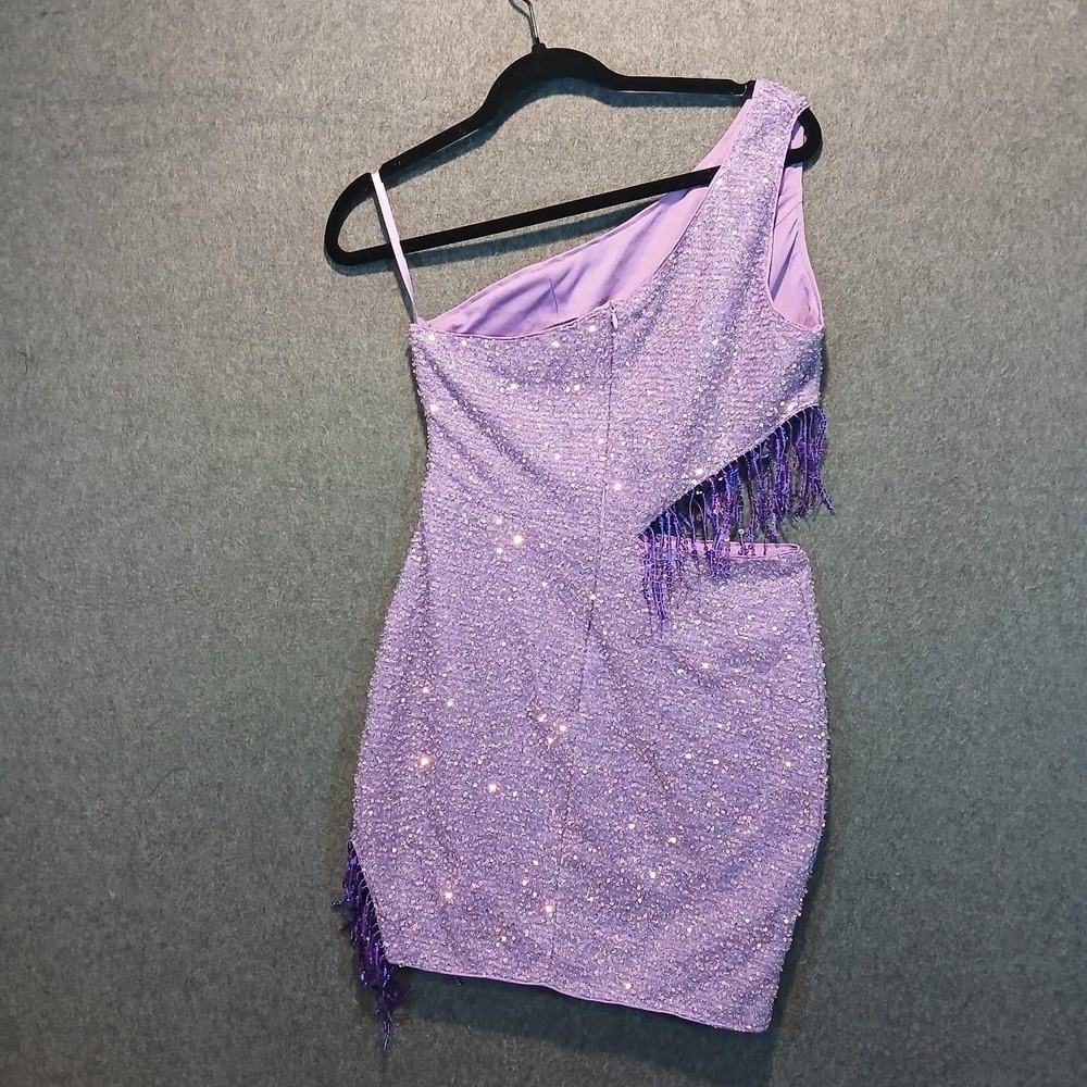 Double Crazy M Mini Dress party flirty prom hoco fairy western sequin y2k - Picture 6 of 6